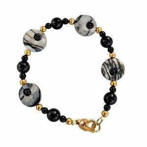 Vintage Picasso Stone & Onyx Bracelet